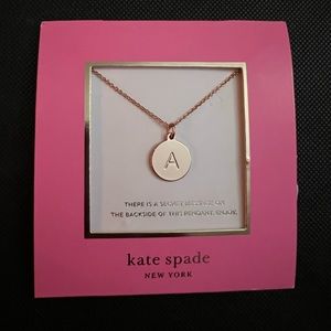 Kate Spade “A” Pendant Necklace